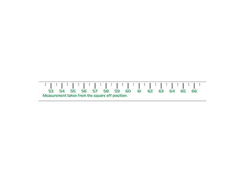 Measurement label - seat 53-66