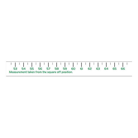 Measurement label - seat 53-66